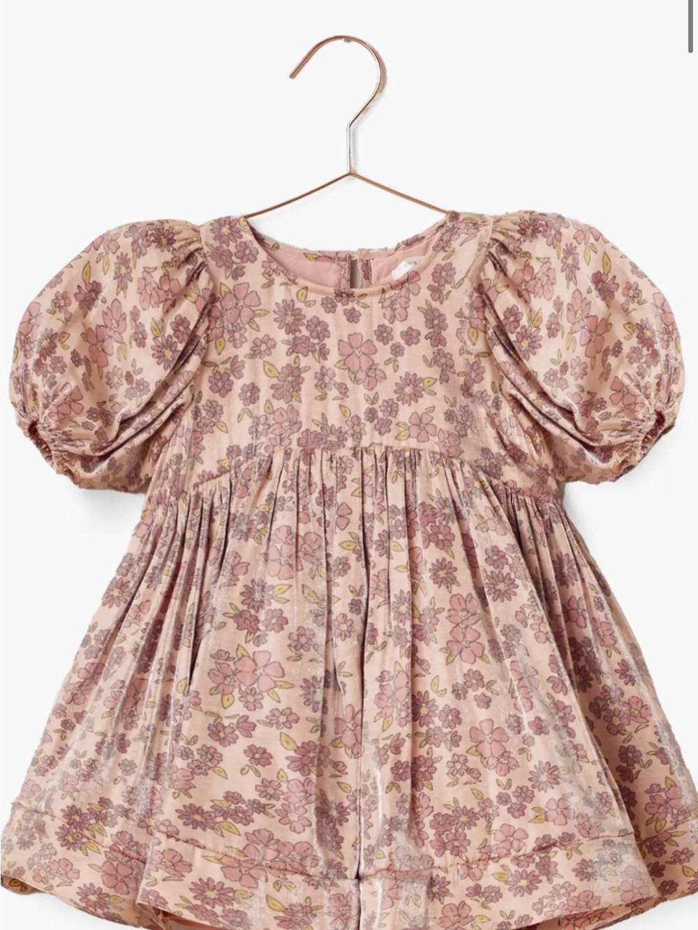 Nora Lee dress size 8 Girls Puff-Sleeve Floral Dress - Pink